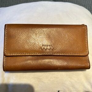 Vintage Genuine Leather Fossil Wallet